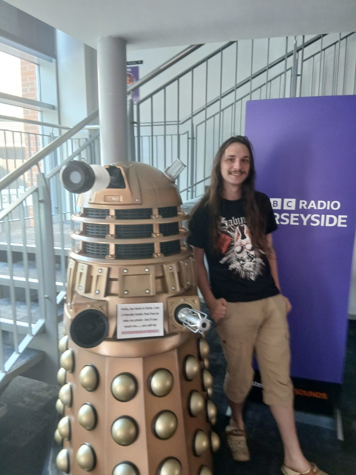 Joseph with a Dalek